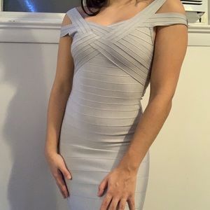 Sliver/Grey/Light Blue Bodycon Dress